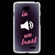 Coque LG L70 In Music We trust Rouge ZG