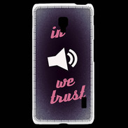 Coque LG F6 In Music We trust Rouge ZG