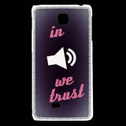 Coque LG F5 In Music We trust Rouge ZG