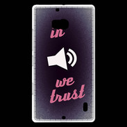Coque Nokia Lumia 930 In Music We trust Rouge ZG