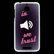 Coque HTC Desire 510 In Music We trust Rouge ZG