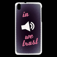 Coque HTC Desire 816 In Music We trust Rouge ZG