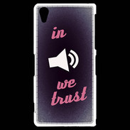 Coque Sony Xperia Z2 In Music We trust Rouge ZG