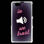 Coque Sony Xperia Z1 Compact In Music We trust Rouge ZG