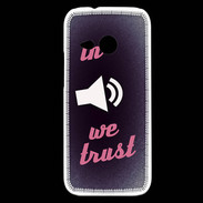 Coque HTC One Mini 2 In Music We trust Rouge ZG