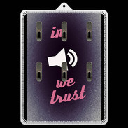 Porte clés In Music We trust Rouge ZG