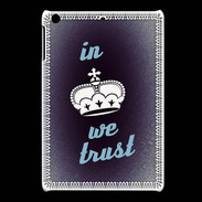 Coque iPadMini In Queen We trust Bleu ZG