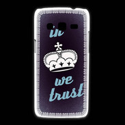Coque Samsung Galaxy Express2 In Queen We trust Bleu ZG