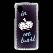Coque LG Nexus 5 In Queen We trust Bleu ZG