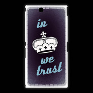 Coque Sony Xpéria Z Ultra In Queen We trust Bleu ZG