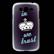 Coque Samsung Galaxy Grand In Queen We trust Bleu ZG