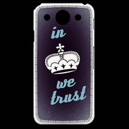 Coque LG G Pro In Queen We trust Bleu ZG