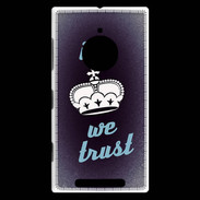 Coque Nokia Lumia 830 In Queen We trust Bleu ZG
