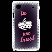 Coque Samsung Galaxy S In Queen We trust Rouge ZG