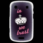 Coque Blackberry Bold 9900 In Queen We trust Rouge ZG