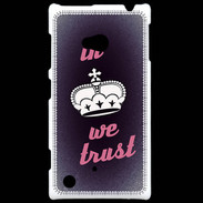Coque Nokia Lumia 720 In Queen We trust Rouge ZG