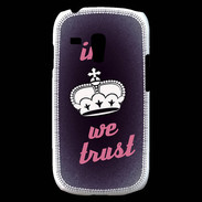 Coque Samsung Galaxy S3 Mini In Queen We trust Rouge ZG