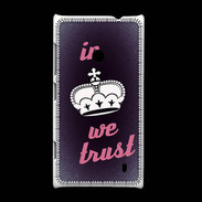 Coque Nokia Lumia 520 In Queen We trust Rouge ZG