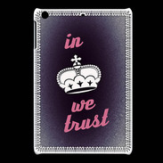 Coque iPadMini In Queen We trust Rouge ZG