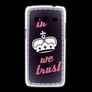 Coque Samsung Galaxy Express2 In Queen We trust Rouge ZG