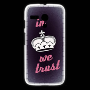 Coque Motorola G In Queen We trust Rouge ZG