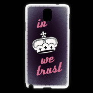 Coque Samsung Galaxy Note 3 In Queen We trust Rouge ZG
