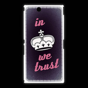 Coque Sony Xpéria Z Ultra In Queen We trust Rouge ZG