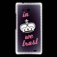 Coque Huawei Ascend Mate In Queen We trust Rouge ZG