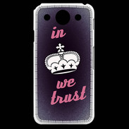 Coque LG G Pro In Queen We trust Rouge ZG