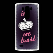 Coque LG G3 In Queen We trust Rouge ZG