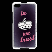 Coque Blackberry Z30 In Queen We trust Rouge ZG