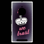 Coque Nokia Lumia 830 In Queen We trust Rouge ZG