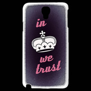 Coque Samsung Galaxy Note 3 Light In Queen We trust Rouge ZG