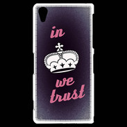 Coque Sony Xperia Z2 In Queen We trust Rouge ZG