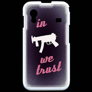 Coque Samsung ACE S5830 In Uzi We trust Rouge ZG