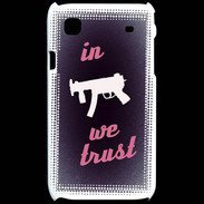 Coque Samsung Galaxy S In Uzi We trust Rouge ZG