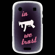 Coque Blackberry Bold 9900 In Uzi We trust Rouge ZG