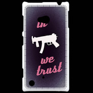 Coque Nokia Lumia 720 In Uzi We trust Rouge ZG