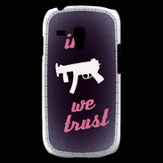 Coque Samsung Galaxy S3 Mini In Uzi We trust Rouge ZG