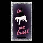Coque Nokia Lumia 925 In Uzi We trust Rouge ZG
