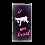 Coque Nokia Lumia 520 In Uzi We trust Rouge ZG