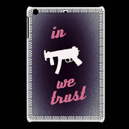 Coque iPadMini In Uzi We trust Rouge ZG