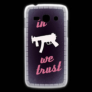 Coque Samsung Galaxy Ace3 In Uzi We trust Rouge ZG