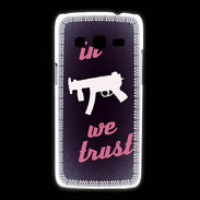 Coque Samsung Galaxy Express2 In Uzi We trust Rouge ZG