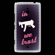 Coque Nokia Lumia 1320 In Uzi We trust Rouge ZG