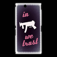 Coque Sony Xpéria Z Ultra In Uzi We trust Rouge ZG