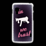 Coque LG L5 2 In Uzi We trust Rouge ZG