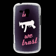 Coque Samsung Galaxy Trend In Uzi We trust Rouge ZG