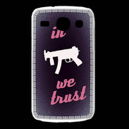 Coque Samsung Galaxy Core In Uzi We trust Rouge ZG