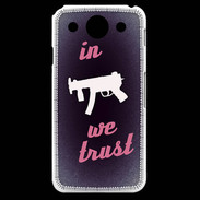 Coque LG G Pro In Uzi We trust Rouge ZG